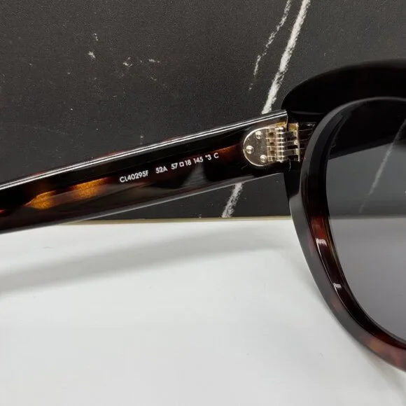 NEW CELINE CL40295F 52A HAVANA GRAY WOMEN SUNGLASSES CELINE display picture 3